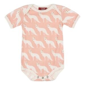 Milkbarn, Organic One Piece, Pink Fox, 12-18 Months, NWT